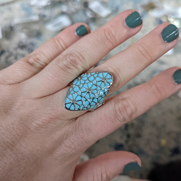 5/$20 Paparazzi A Spring Spree Blue Ring
